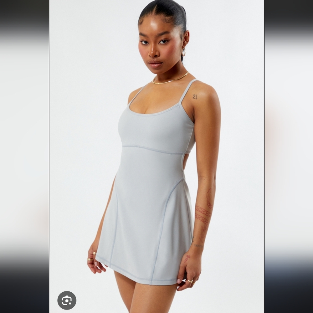 Pacsun 1980 Light Gray Activewear Dress